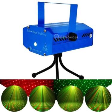 Imagem de Laser Jogo De Luz Led Raios Holográfico Iluminação Festa TB1229 - Luck