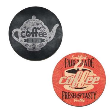 Imagem de Kit Placas Decorativas Cantinho Do Café I Love Coffee Quadro - Cia Las