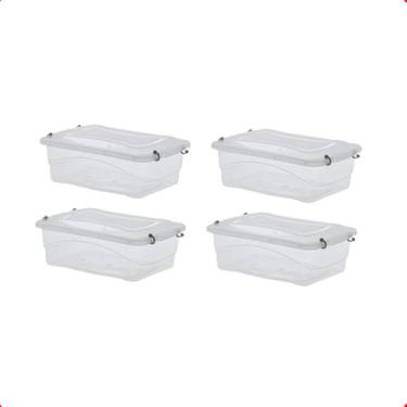 Imagem de Kit 4 Caixa Organizadora Decorativa Multiuso 2,5 Litros - Paramount