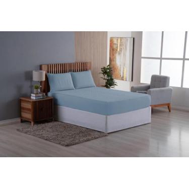 Imagem de Kit Capa Impermeável para Colchão Casal + 02 Fronhas de Travesseiros I