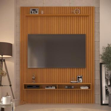 Imagem de Painel Ripado para TV Até 75 Polegadas Intense com Nicho 184cm - ViaNo