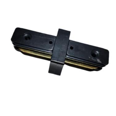 Imagem de Emenda Reta Branco Ou Preto Plug Conector Para Junção Conexão de Trilh