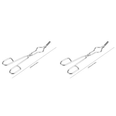 Imagem de Tong do Suporte da Pinça do Cadinho de 2 Pces, Alicate do Suporte do Copo da Braçadeira da Pinça do Cadinho de Aço Inoxidável Com Rebite da Classe Dos Aviões