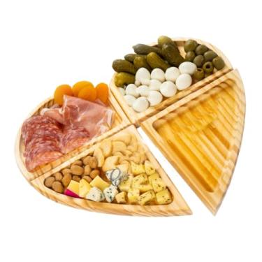 Imagem de Petisqueira Tabua De Frios Aperitivos Quebra Cabeça Coração