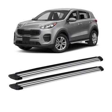 Imagem de Estribo Sportage 2017 2018 2019 2020 Cromado Aluminio Slim - CCF