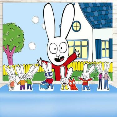 Imagem de KIT Festa Prata Simon o Coelho - IMPAKTO VISUAL