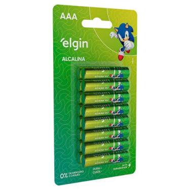 Imagem de Pilha Alcalina AAA Caixa com 16 Unidades Elgin