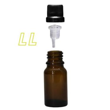 Imagem de 10 Frascos Âmbar Marrom De Vidro 10 Ml C/ gotejador - LabLorencini