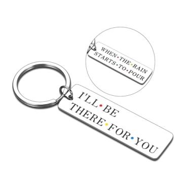 Imagem de ACCOLIAMBER Chaveiro Best Friend Presentes para Mulheres Homens Amigos Mercadoria I'll Be There for You Chaveiro para Bff Presentes de Amizade Aniversário Formatura Joias de Natal Chaveiro Dupla Face,
