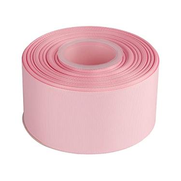 Imagem de Joycrosso Conjunto de fita de gorgorão de 5 cm para embrulhar presentes, lembrancinha de cabelo, decoração de chá de bebê, suprimentos de artesanato, rosa pérola