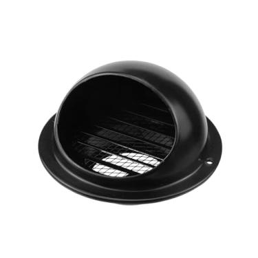 Imagem de Antrader Tampa de ventilação de parede redonda de 7,6 cm, saída de ar de aço inoxidável 304, tampa de tomada à prova de chuva, capa de ventilação de grade hemisférica para apartamento, garagem, 1