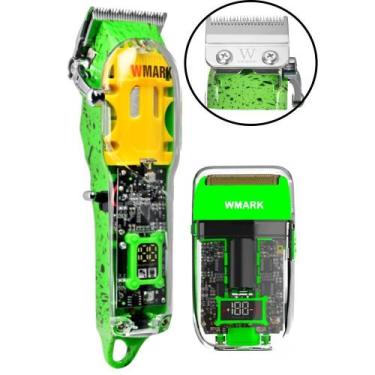 Imagem de Kit 2 Maquina Corte E Acabamento Wmark Ng308 + Ng988 Verde