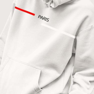 Imagem de Blusa Moletom Genuine Grit Masculina Estampada Algodão 30.1 Paris, Bra