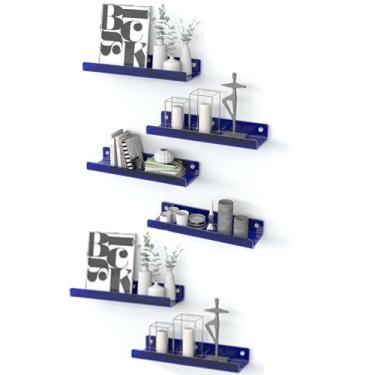 Imagem de Prateleiras de acrílico, pacote com 6 prateleiras flutuantes de 39,9 cm para parede, prateleiras de exibição Funko Pop Lego, estantes de livros infantis, prateleira suspensa para banheiro, quarto,