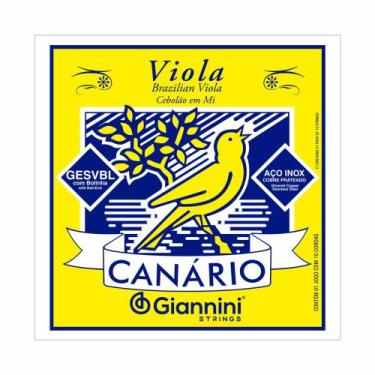 Imagem de Encordoamento para Viola Giannini Canário GESVBL Cebolão em Mi
