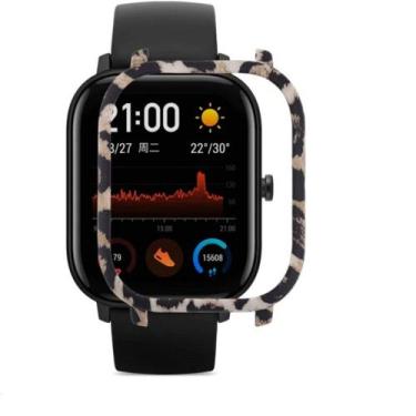 Imagem de Case Bumper Nsmart para proteção do smartwatch GTS, Oncinha