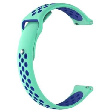 Imagem de Kit Pulseira + Case bumper para Bip e BIP Lite - Nsmart, Verde com azu