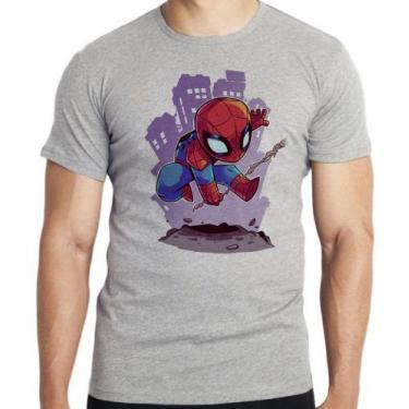 Imagem de Camiseta Homem Aranha Blusa criança infantil juvenil adulto camisa tod