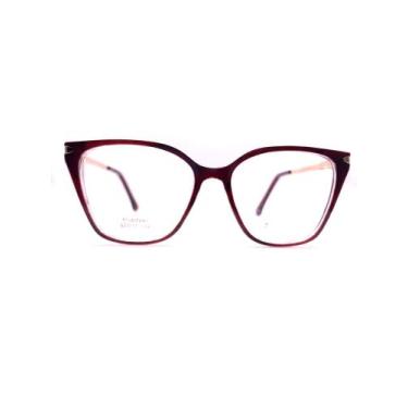 Imagem de Óculos de grau feminino Vine armação moderna acetato original, Haste v