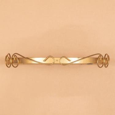 Imagem de Dossel Suporte Berço Bebe P/ Parede Rococo Invertido Dourado - Amora C