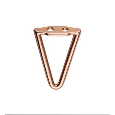 Imagem de Pezinho Triângulo Vazado Grande Metal 4 Peças Decoração Caixas Mdf Ban