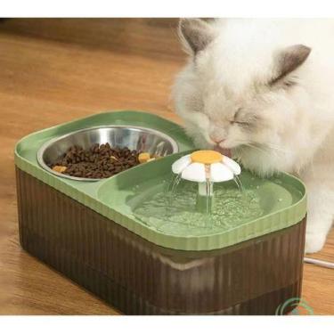 Imagem de Fonte Bebedouro E Comedouro Para Gatos E Cães Automático - oem