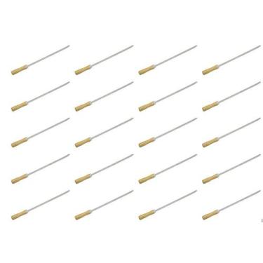 Imagem de Kit 20 mini espeto churrasco coraçao inox 39 cm churrasquinho matrinox