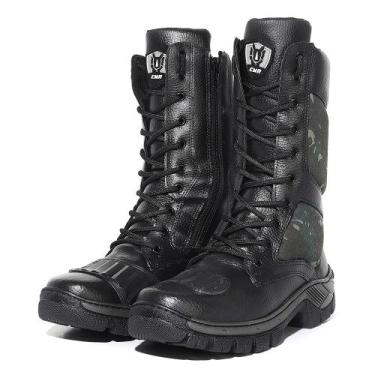 Imagem de Bota Coturno Masculina Adventure Casual Militar Proteção Marcha Cano L
