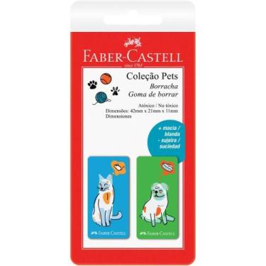 Imagem de Borracha Colorida PETS Verde e Azul - Faber Castell