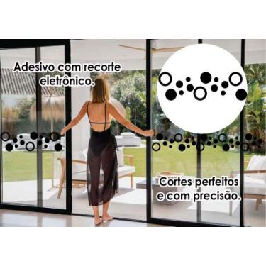 Imagem de Faixa Anti Trombada Adesivada Para Porta Blindex Vidro Decoração Ambie