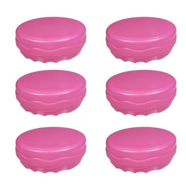 Imagem de Kit De Saboneteira Viagem Em Família Grande Rosa 6 Unidades - Russo Ar