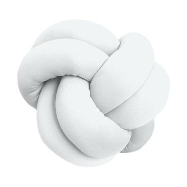 Imagem de Almofada de Nó Escandinavo Várias Cores - Díspar Design, Branco