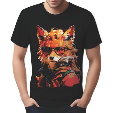 Imagem de Camisa Camiseta Color Animais Óculos Raposa Moderna 3 - Enjoy Shop, Ba