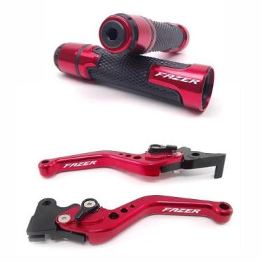 Imagem de Kit Esportivo Manete Manopla Fazer 250 150 a disco Gravado a laser - S