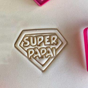 Imagem de Cortador Marcador Dia dos Pais Medalha Super Papai - DOCE IMPRESSO, 11