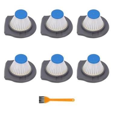 Imagem de Substituição de filtro de vácuo HLVCF10 compatível com aspirador de pó manual BLACK+DECKER, peça de filtro lavável para as séries AdvancedClean e Reviva (pacote com 6)