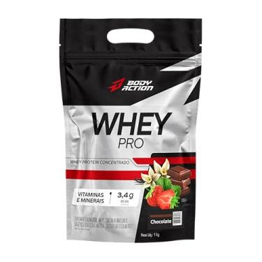 Imagem de Whey Protein Concentrado - 1kg Bodyaction (Único, Chocolate)
