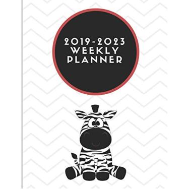 Imagem de 2019-2023 Weekly Planner: Zebra Themed 5 Year Diary