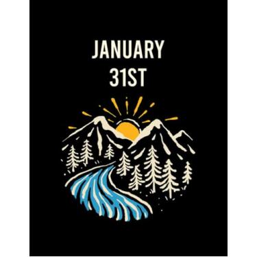 Imagem de Landscape January 31st 31 Notebook: Paris Eiffel Tower Notebook