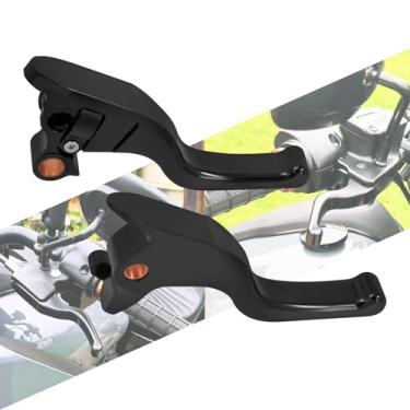 Imagem de HCmotorku Alavancas de mão de embreagem de freio de motocicleta 3 dedos aptas para Harley Softail Breakout FXBR Low Rider FXLR Street Bob FXBB 2018-2024 (preto)