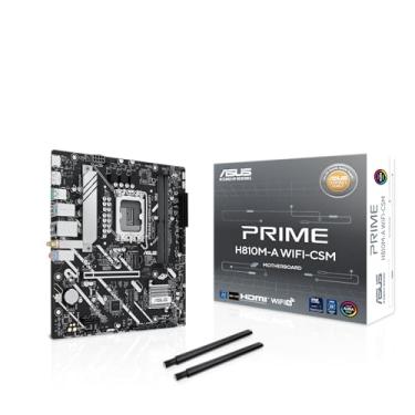 Imagem de ASUS Placa mãe Prime H810M-A WiFi-CSM Intel® H810 LGA 1851 mATX, 6+1+1 MOS discreto, DDR5, PCIe 4.0, 2X M.2, Intel® 1Gb Ethernet, Wi-Fi 6, DisplayPort, HDMI™, USB 10Gbps, USB frontal 5Gbps Type-C®