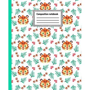Imagem de Composition Notebook: Blank Wide Ruled Lined Paper Notebook Journal: Tigers Workbook for Boys Girls Kids Teens ... Back to School and Home College Writing Notes