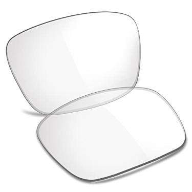 Imagem de TRUSHELL Lentes de reposição polarizadas para óculos de sol Oakley Jupiter Squared OO9135 HD Clear - não polarizadas