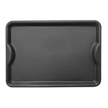 Imagem de Bandeja Plástica de Servir Multiuso 48x33cm para Festa, Buffet, Fast Food e Restaurante (Preto)