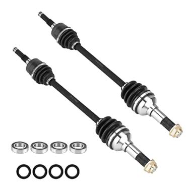 Imagem de Chabushi Eixo CV dianteiro e rolamento de roda com kit combo de vedação para Yamaha Rhino 450 2006 2007 2008 2009, Rhino 660 2006 2007; Esquerda + direita lubrificada 4340 aço cromoly conjunto de eixo