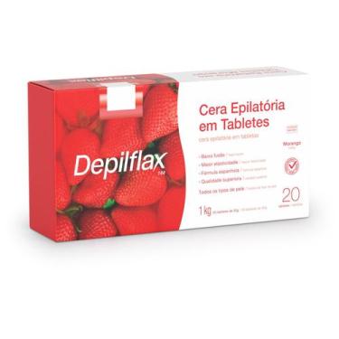 Imagem de Depilflax Cera Quente Depilatória 1Kg 20 Unidades Fragrância Natural C