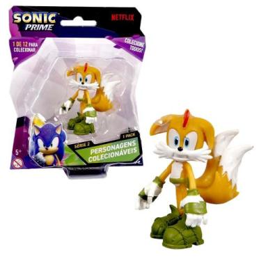 Imagem de Boneco Colecionável 6,5cm Sonic Prime - Tails - Candide