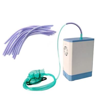 Imagem de 20 unidades de suporte de mangueira portátil de oxigênio, suporte de cânula nasal para máquinas de oxigênio, concentrador de oxigênio portátil, acessórios de alisador de tanque de oxigênio (vermelho)