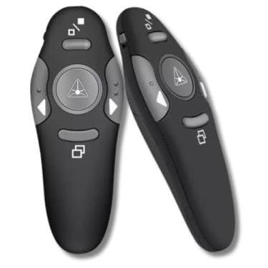 Imagem de Apresentador de Slides Sem Fio com Pointer Laser Controle Remoto para Apresentações Preto Apresentador de PowerPoint Controle para Palestras Apresentador Sem Fio para Conferências