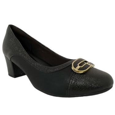 Imagem de Sapato Salto Médio Piccadilly Feminino Preto